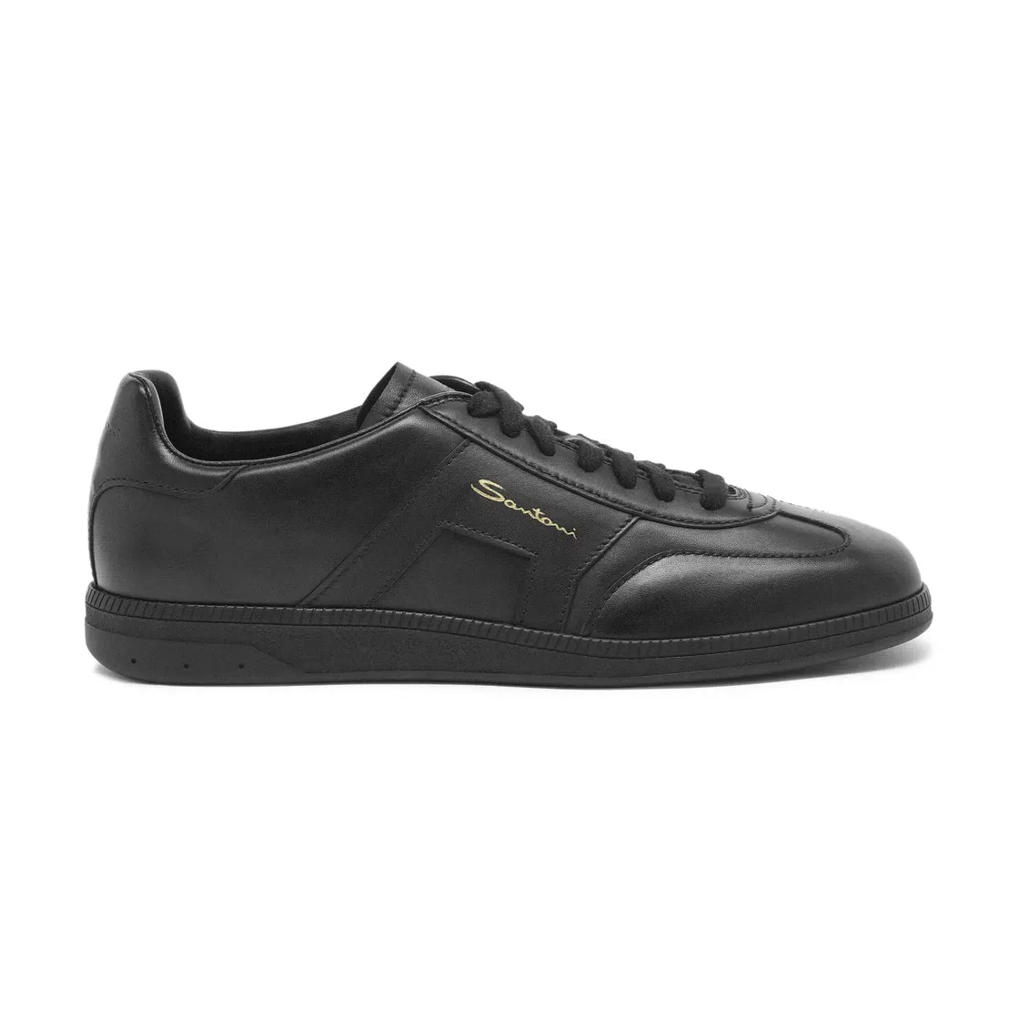 DBS męskie skórzane sneakersy w kolorze czarnym
