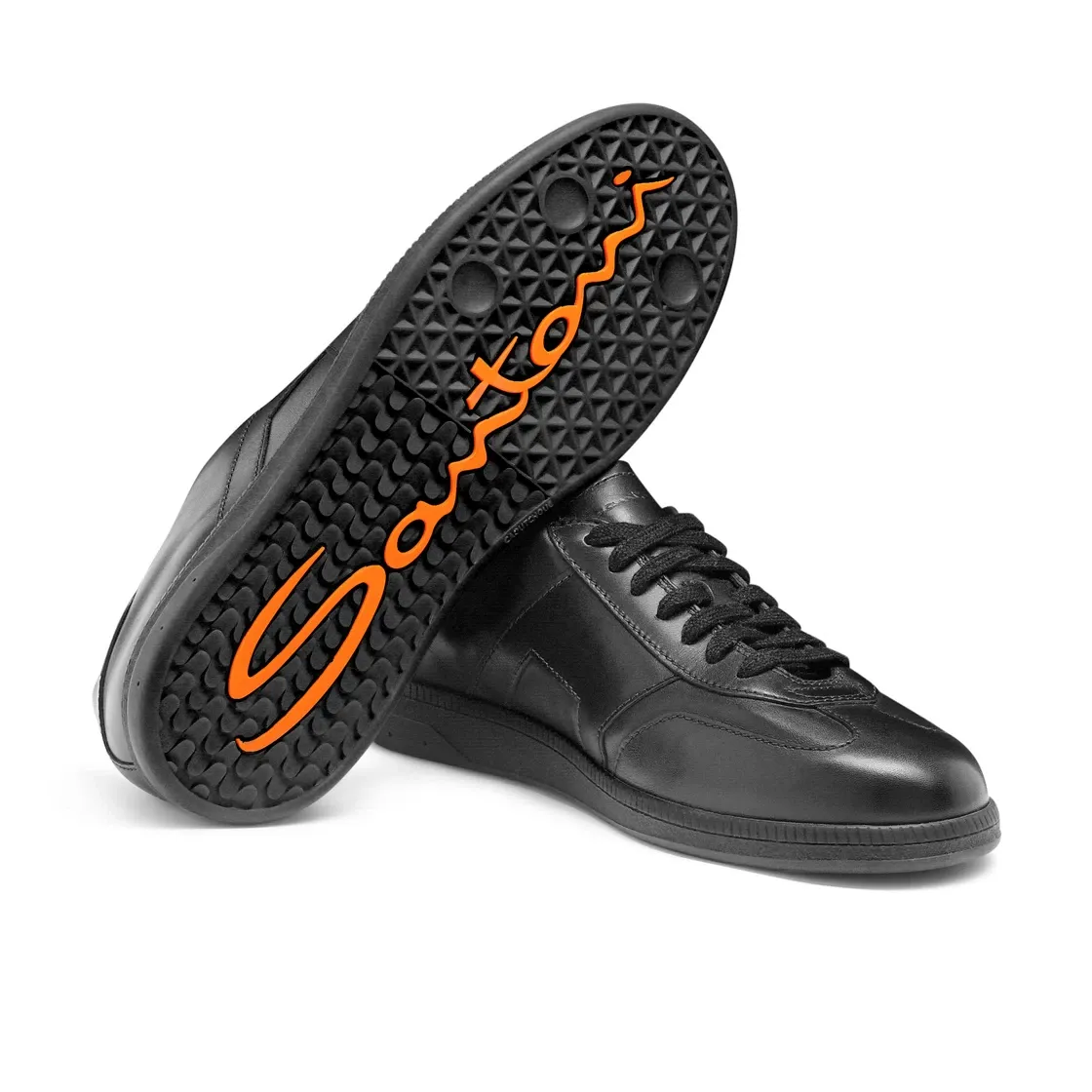 DBS męskie skórzane sneakersy w kolorze czarnym foto 3