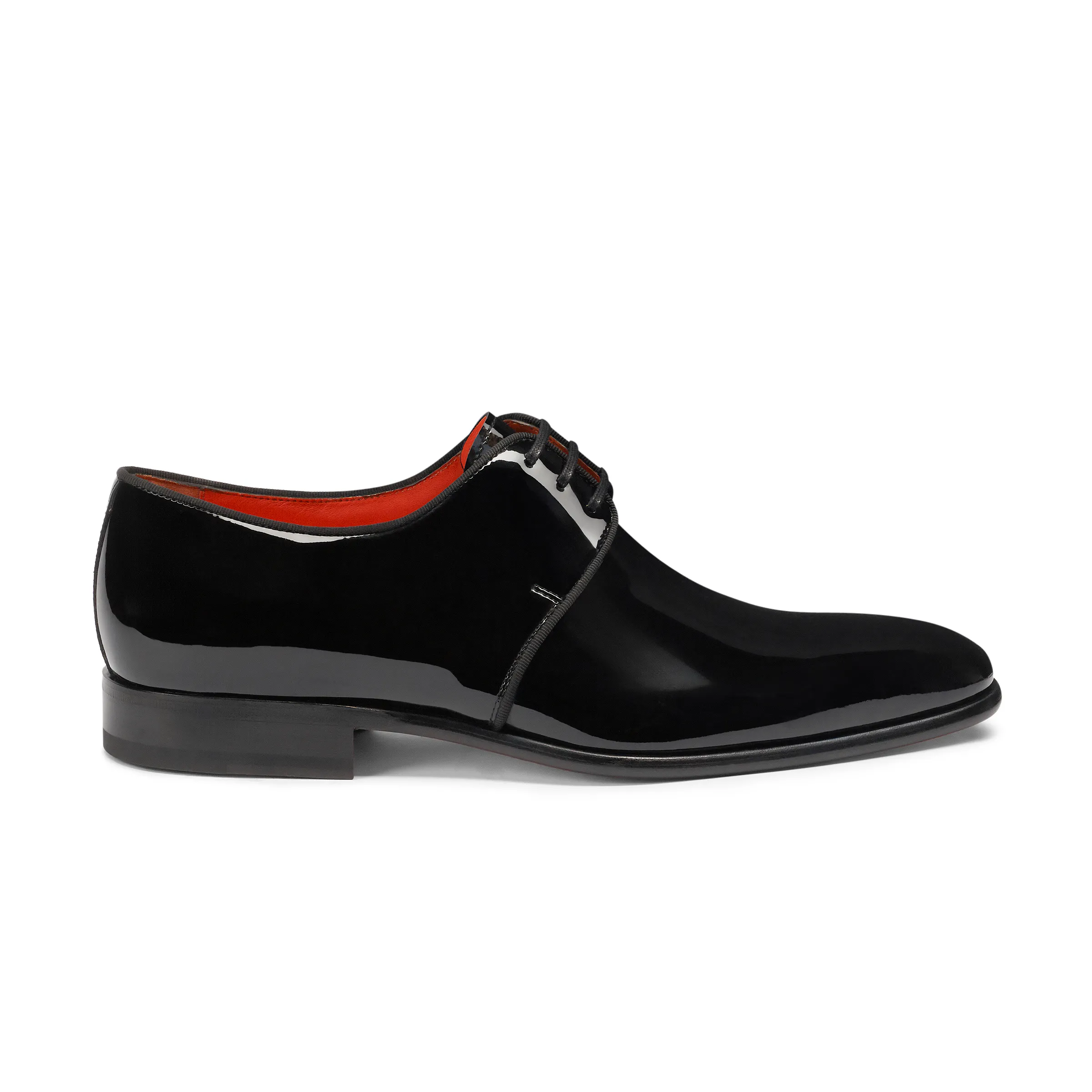 New moore męskie czarne skórzane lakierki w modelu derby