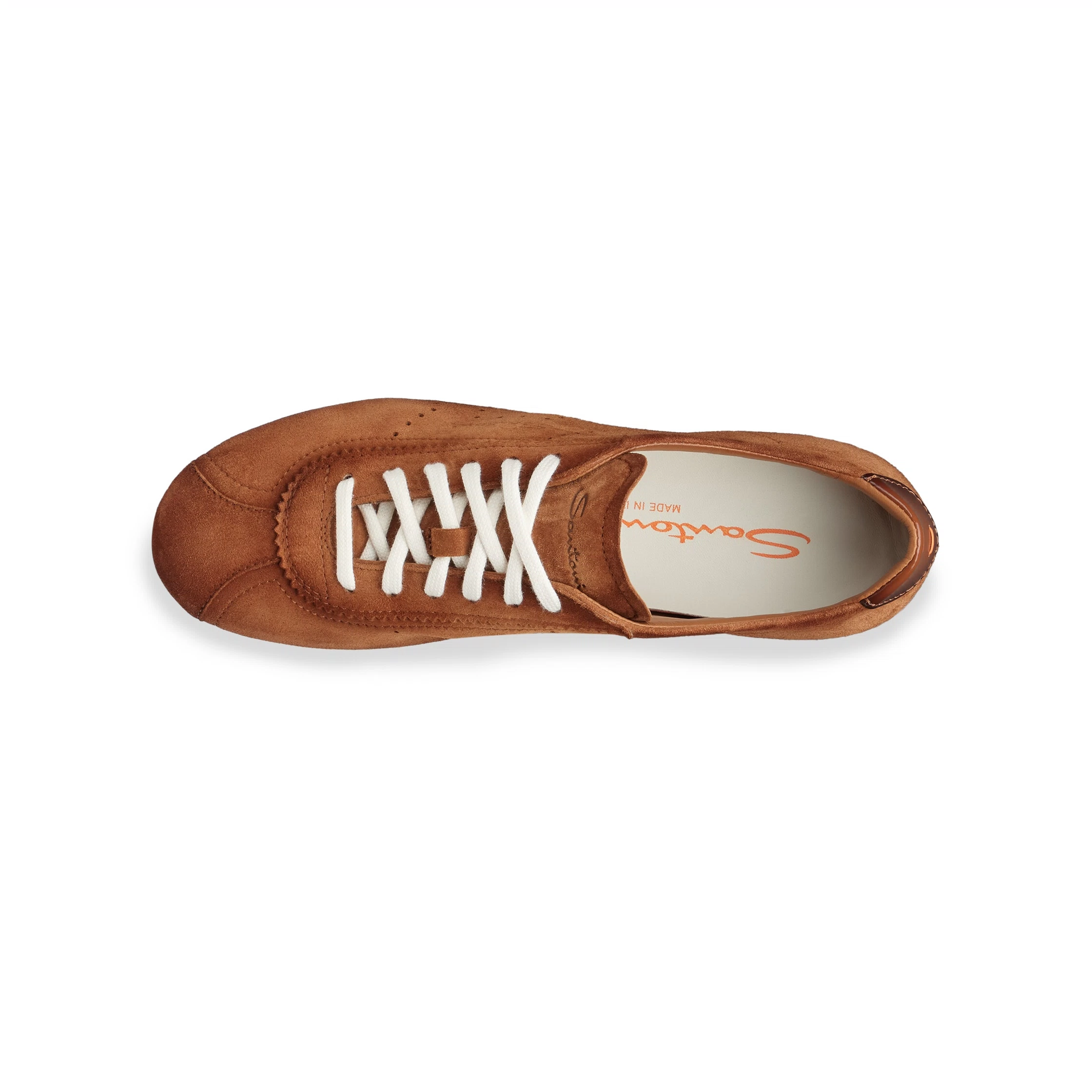 Damskie sneakersy z brązowego zamszu foto 4