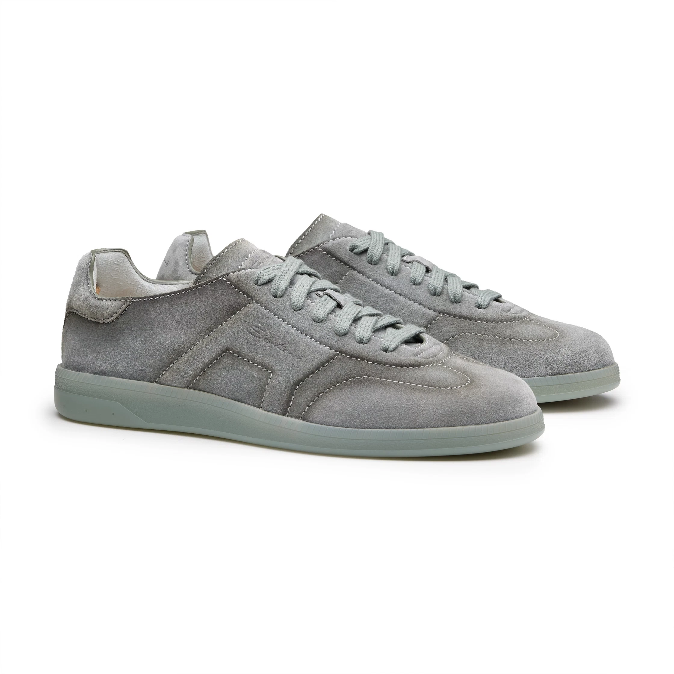 Męskie sneakersy DBS Oly z szarego zamszu foto 2