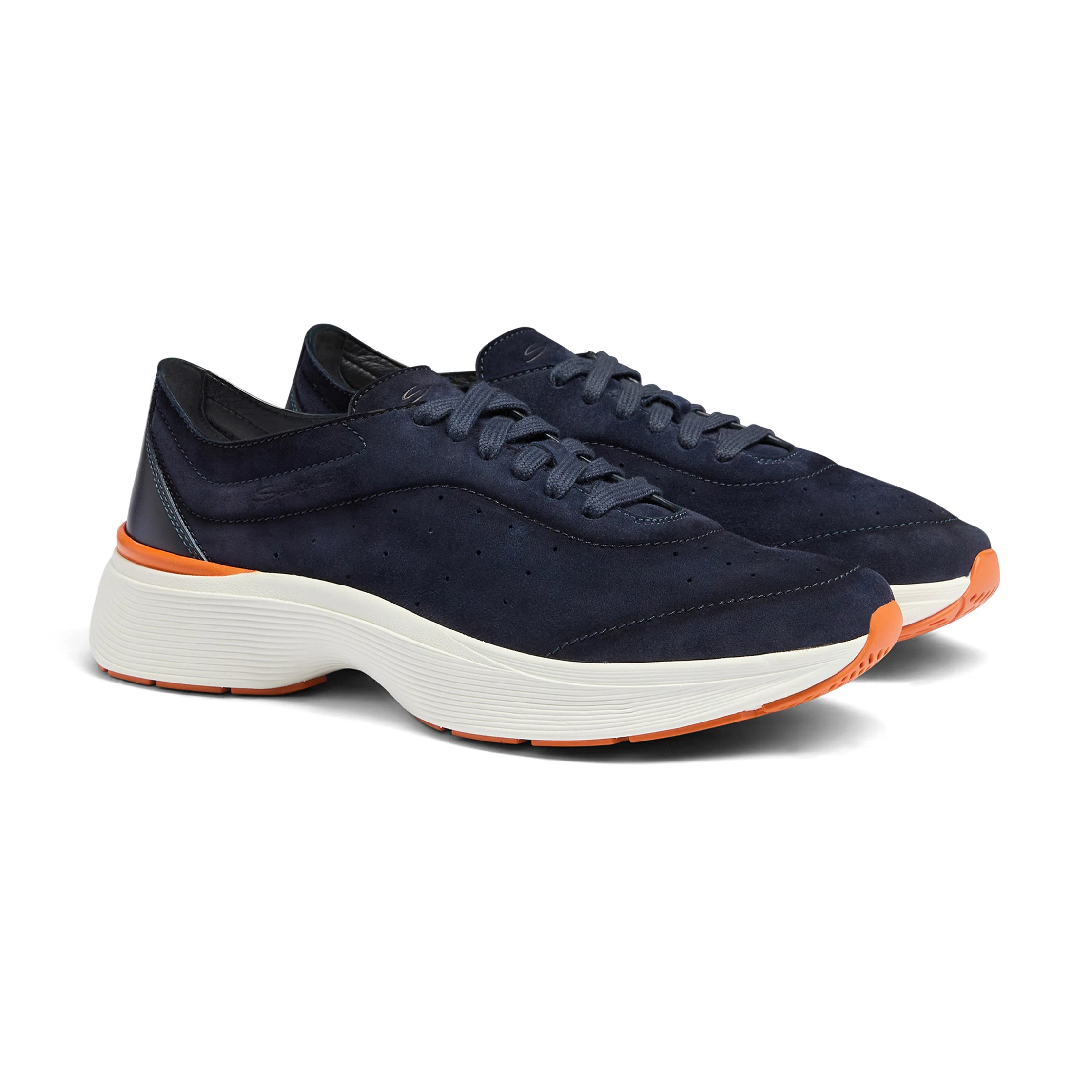 Męskie sneakersy Easy Bounce z zamszu i skóry w odcieniu niebieskim foto 2