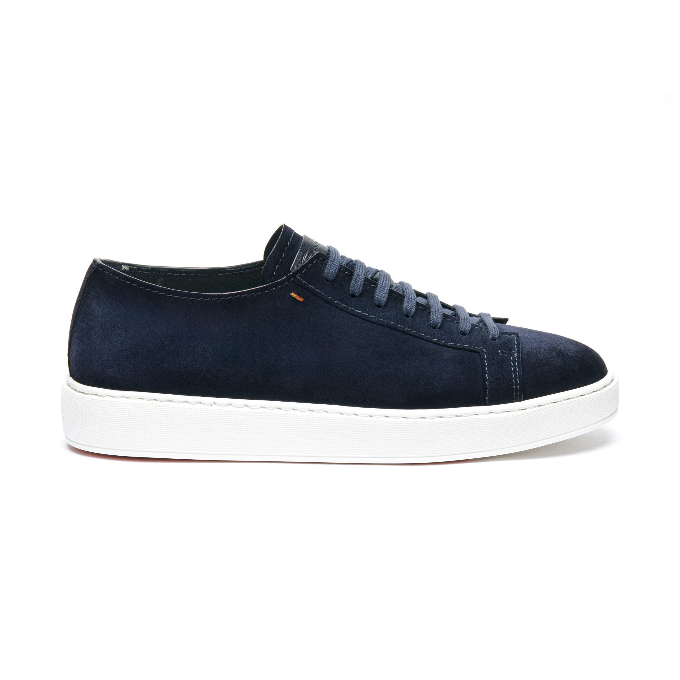 Męskie sneakersy z niebieskiego zamszu