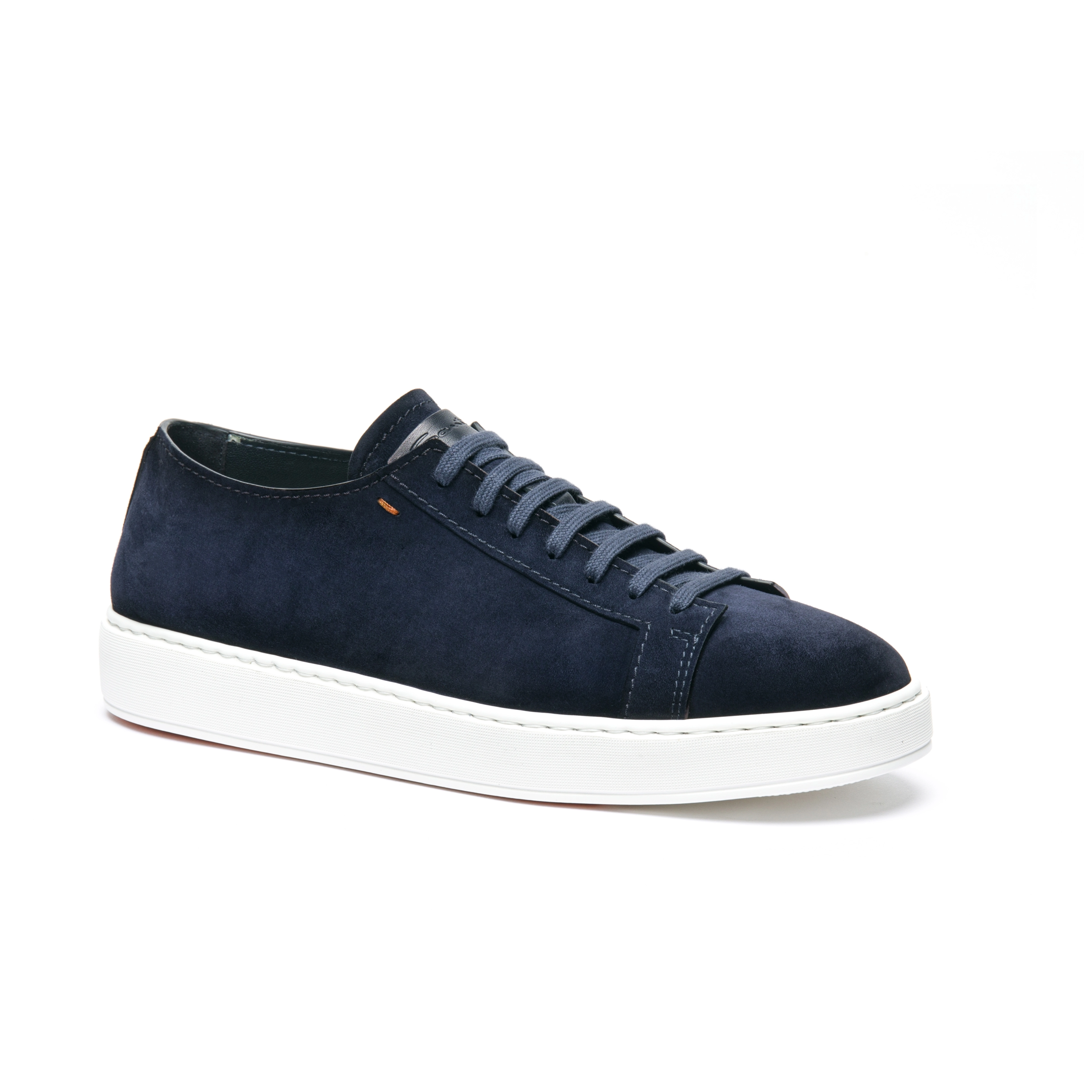 Męskie sneakersy z niebieskiego zamszu foto 2